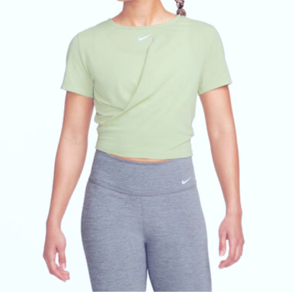 Dri-Fit One Luxe Standard-Fit Twist T-Shirt Women - Light Green - S